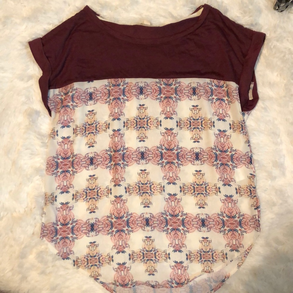 Rewind short sleeve dress top Size Medium